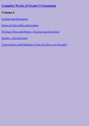 SWAMI VIVEKANANDA COMPLETE WORKS (Vol 6) - HolyBooks.com