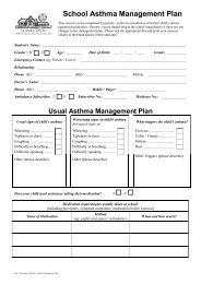 School Asthma Management Plan (pdf 110KB) - Doncaster Primary ...