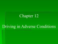 Chapter 12 Driving in Adverse Conditions