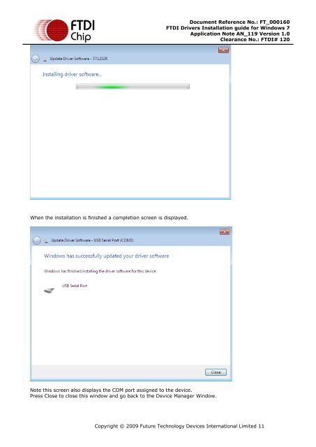 FTDI Drivers Installation guide for Windows 7 - botnroll.com