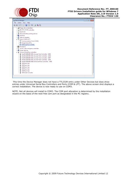 FTDI Drivers Installation guide for Windows 7 - botnroll.com