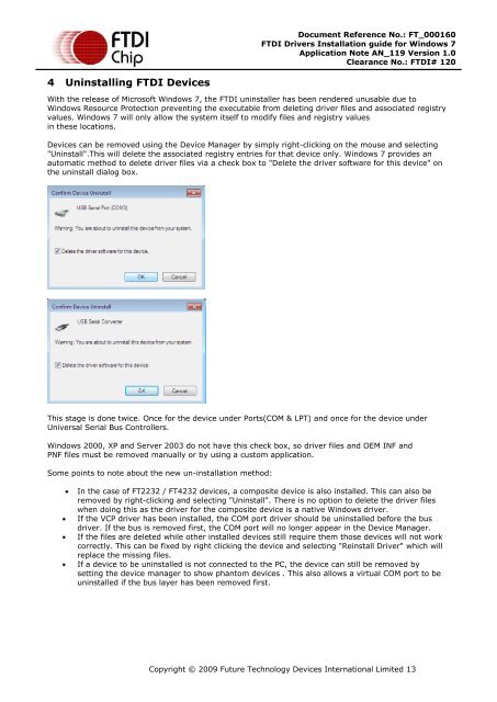 FTDI Drivers Installation guide for Windows 7 - botnroll.com