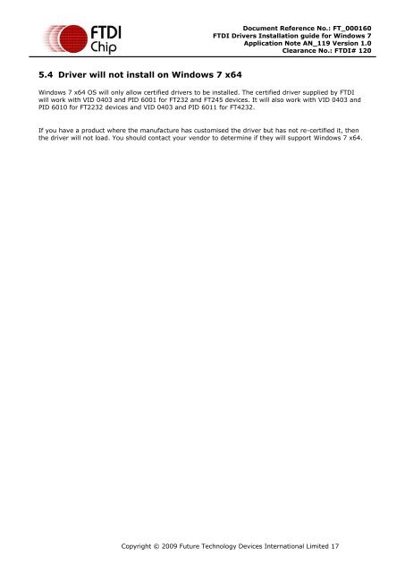 FTDI Drivers Installation guide for Windows 7 - botnroll.com