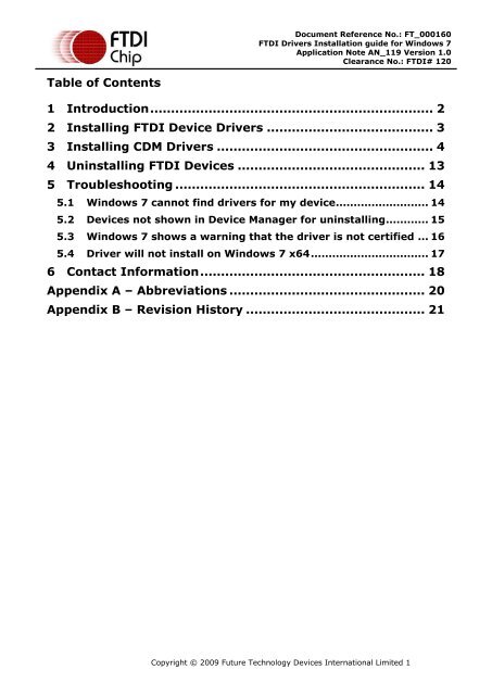 FTDI Drivers Installation guide for Windows 7 - botnroll.com