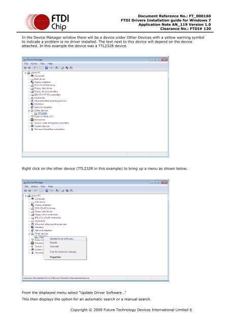 FTDI Drivers Installation guide for Windows 7 - botnroll.com