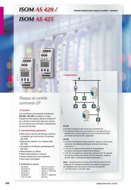 ISOM AS 420 / ISOM AS 425 - Socomec