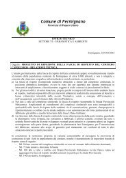 relazione tecnica - 10^ variante al PRG - Comune di Fermignano