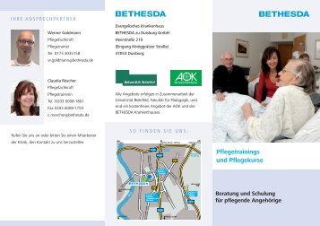 Pflegetrainings - Ev. Krankenhauses Bethesda zu Duisburg gGmbH