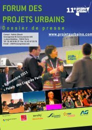 FORUM DES PROJETS URBAINS