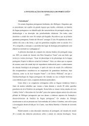 O estudo do nÃ­vel sonoro das lÃ­nguas precedeu desde ... - ILTEC