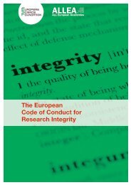 The European Code of Conduct for Research Integrity