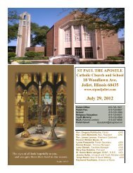 July 29, 2012 - St. Paul the Apostle Church - Diocese of Joliet