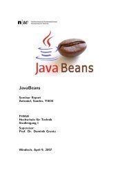 JavaBeans - Dominik Gruntz