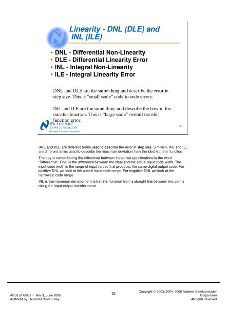 ABCs of ADCs - Analog-to-Digital Converter Basics (PDF)