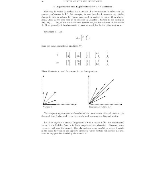 DETERMINANTS AND EIGENVALUES 1. Introduction Gauss ...