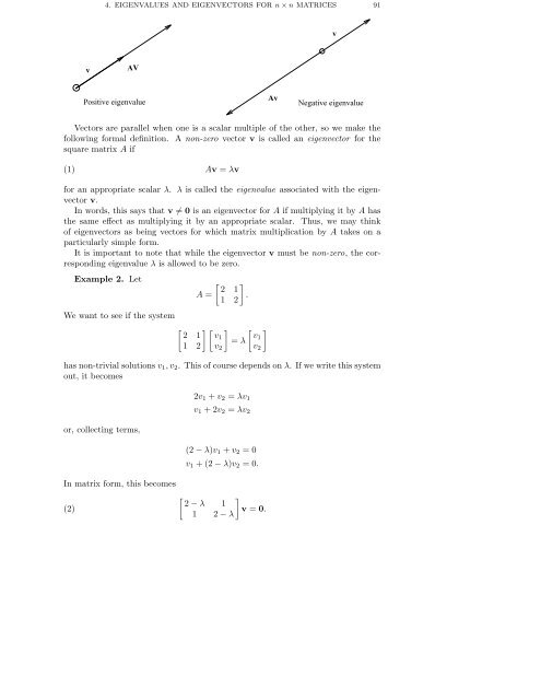 DETERMINANTS AND EIGENVALUES 1. Introduction Gauss ...