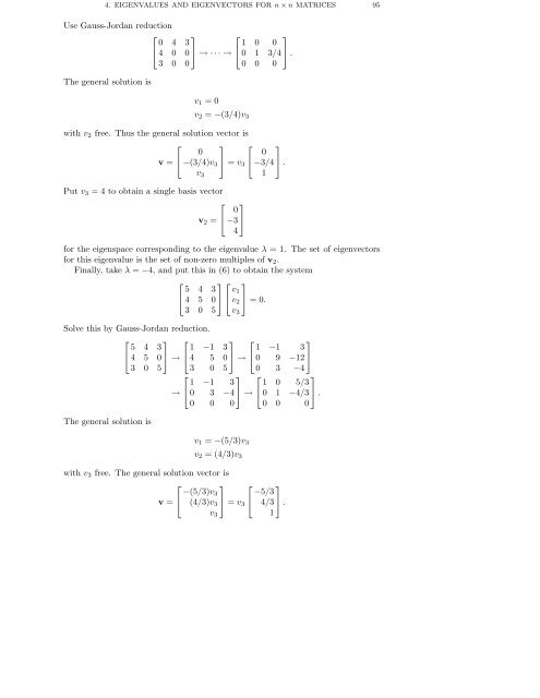 DETERMINANTS AND EIGENVALUES 1. Introduction Gauss ...