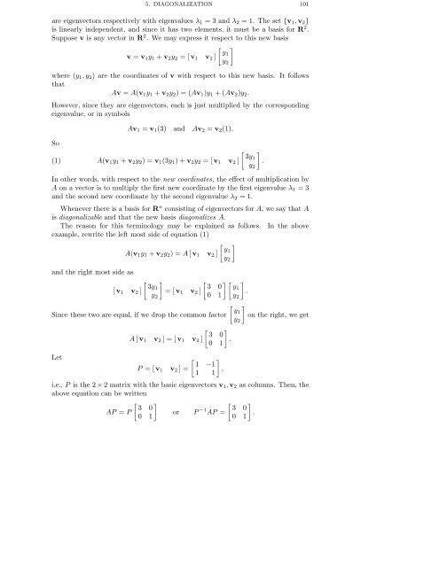 DETERMINANTS AND EIGENVALUES 1. Introduction Gauss ...