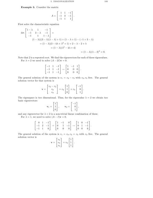 DETERMINANTS AND EIGENVALUES 1. Introduction Gauss ...