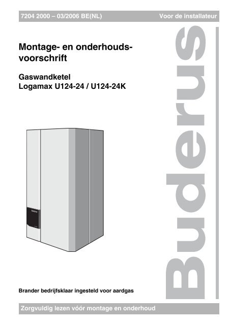 MWA Logamax U124(K) - BE(NL)