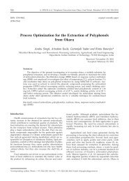 Process Optimization for the Extraction of Polyphenols from Okara