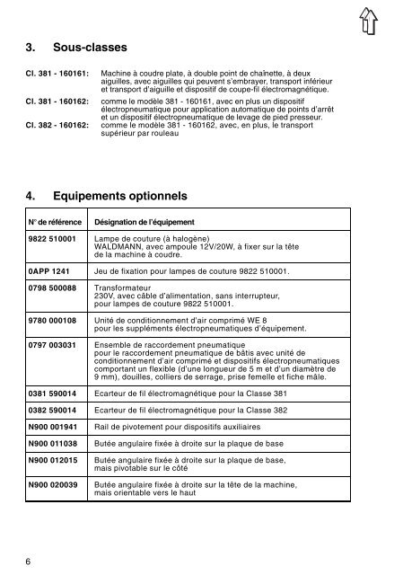 Premiere Partie: Instructions de Maniement des ... - Durkopp Adler AG