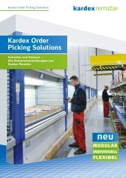 Kardex Order Picking Solutions - Kardex Remstar