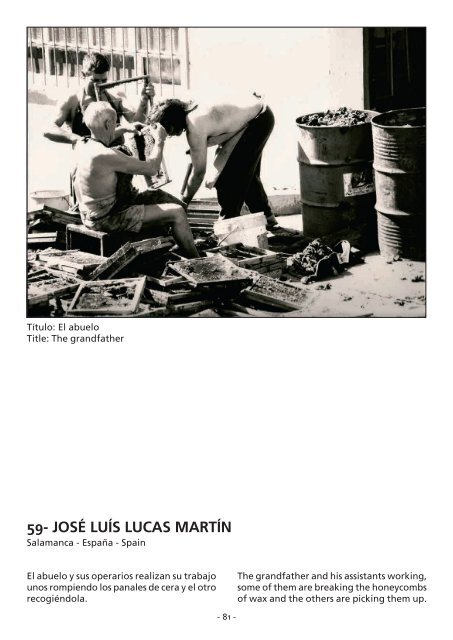 VI Concurso internacional de fotografía apícola, 2006, Catálogo