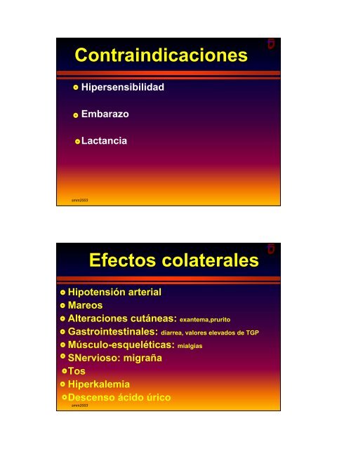 Inhibidores de la Convertasa de angiotensina