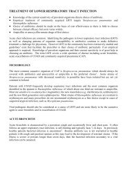 TREATMENT OF LOWER RESPIRATORY TRACT INFECTION