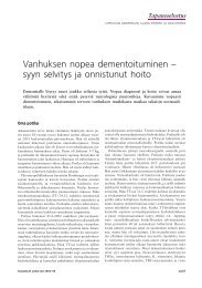 Vanhuksen nopea dementoituminen - Terveyskirjasto