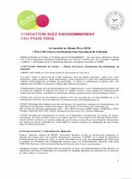 FONDATION SUEZ ENVIRONNEMENT EAU POUR TOUS - Utbm