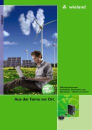 Aus der Ferne vor Ort. - Wieland Electric