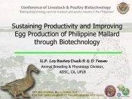 Sustaining Productivity and Improving Egg Production of Philippine ...