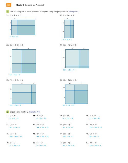 Exponents and Polynomials - XYZ Custom Plus