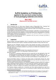 EuPIA Guideline on Printing Inks applied to the non-food contact ...