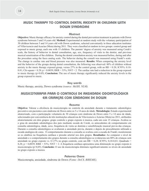 musicoterapia para el control de ansiedad odontológica en niños ...