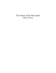 The Names of the Holy Spirit - Elmer Towns