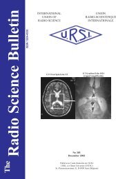 Radio Science Bulletin 303 - December 2002 - URSI