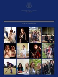 Sixth Form Prospectus - Wakefield Grammar School Foundation