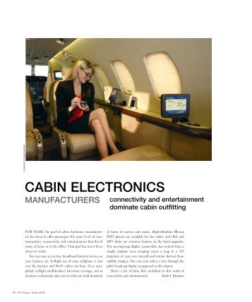 CABIN ELECTRONICS - Business Jet Traveler