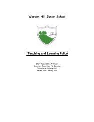 Teaching and Learning Policy - Warden Hill Junior School - Home ...