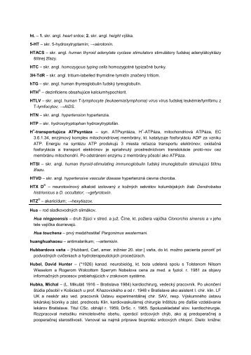 ht. – 1. skr. angl. heart srdce; 2. skr. angl. height ... - datasolution.sk