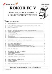 Notice chaudiÃ¨re - Saint-Roch