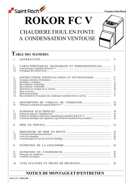 Notice chaudiÃ¨re - Saint-Roch