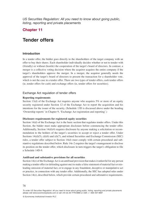 US Securities sample - Euromoney Institutional Investor PLC