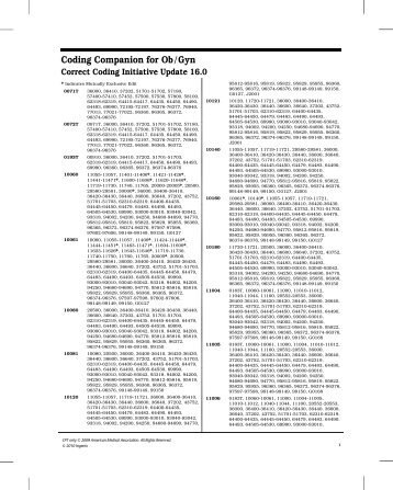 Coding Companion for Ob/Gyn - OptumCoding.com