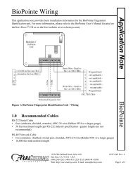 BioPointe Wiring BioPointe Application Note - Keri Systems