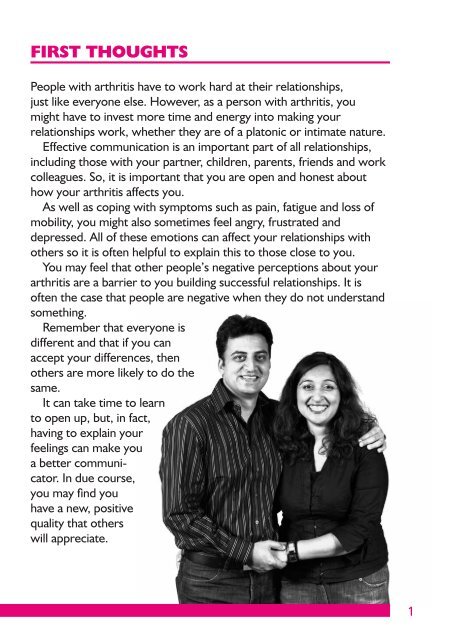 relationships intimacy and arthritis