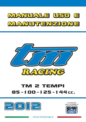 85/100/125/144cc â Owner Manual â ITA - TM Racing